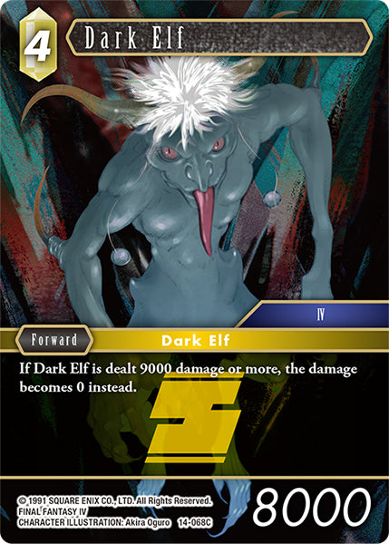 (068) Final Fantasy TCG Opus XIV: Crystal Abyss Single: Dark Elf (14-068) (V.1) Holo Common