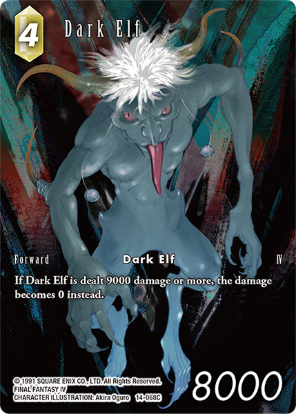 (068) Final Fantasy TCG Opus XIV: Crystal Abyss Single: Dark Elf (14-068) (V.2) Holo Common