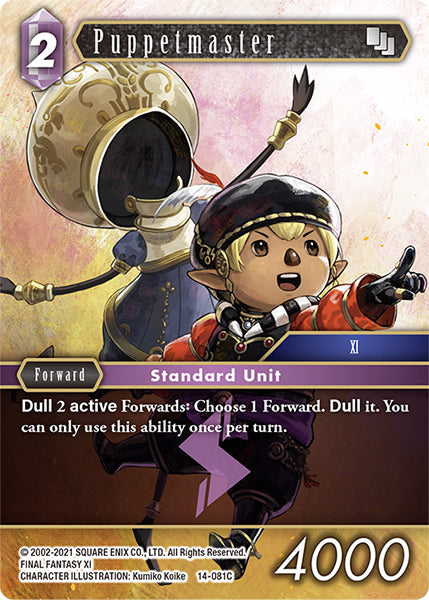 (081) Final Fantasy TCG Opus XIV: Crystal Abyss Single: Puppetmaster (14-081) (V.1) Holo Common