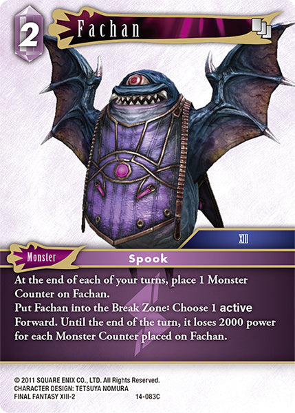 (083) Final Fantasy TCG Opus XIV: Crystal Abyss Single: Fachan (14-083) Holo Common