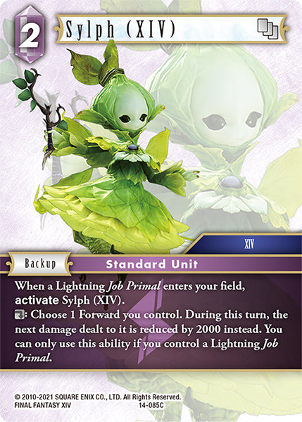 (085) Final Fantasy TCG Opus XIV: Crystal Abyss Single: Sylph (XIV) (14-085) Holo Common
