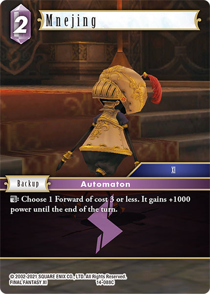 (088) Final Fantasy TCG Opus XIV: Crystal Abyss Single: Mnejing (14-088)  Common
