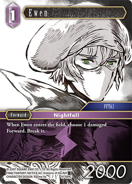(089) Final Fantasy TCG Opus XIV: Crystal Abyss Single: Ewen (14-089) (V.1) Holo Common