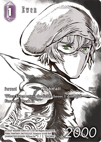 (089) Final Fantasy TCG Opus XIV: Crystal Abyss Single: Ewen (14-089) (V.2) Holo Common