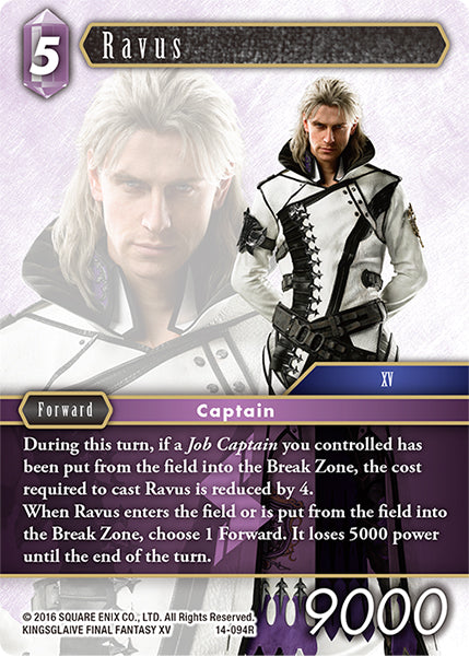 (094) Final Fantasy TCG Opus XIV: Crystal Abyss Single: Ravus (14-094) Holo Rare