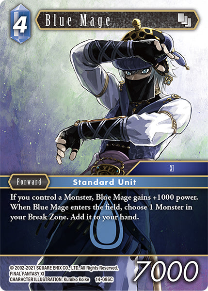 (096) Final Fantasy TCG Opus XIV: Crystal Abyss Single: Blue Mage (14-096) (V.1) Holo Common