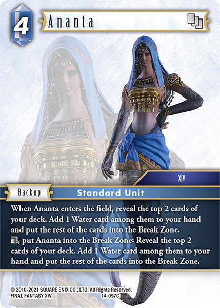 (097) Final Fantasy TCG Opus XIV: Crystal Abyss Single: Ananta (14-097) Holo Common