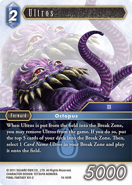 (101) Final Fantasy TCG Opus XIV: Crystal Abyss Single: Ultros (14-101) Holo Rare