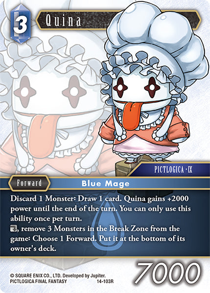 (103) Final Fantasy TCG Opus XIV: Crystal Abyss Single: Quina (14-103) Holo Rare