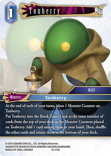 (110) Final Fantasy TCG Opus XIV: Crystal Abyss Single: Tonberry (14-110)  Common
