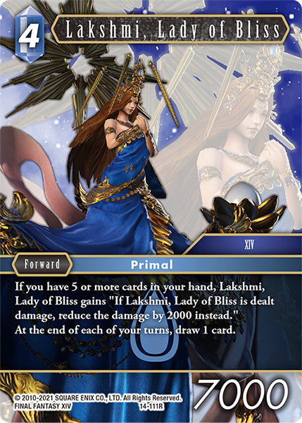 (111) Final Fantasy TCG Opus XIV: Crystal Abyss Single: Lakshmi, Lady of Bliss (14-111) Holo Rare