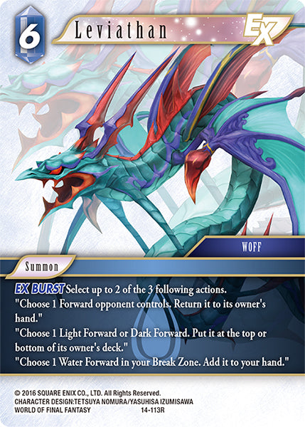 (113) Final Fantasy TCG Opus XIV: Crystal Abyss Single: Leviathan (14-113)  Rare