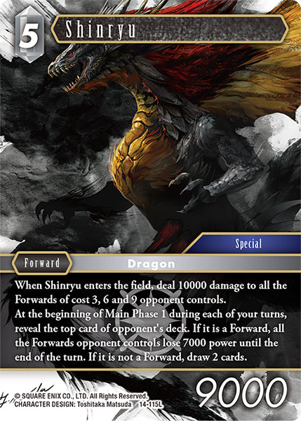 (115) Final Fantasy TCG Opus XIV: Crystal Abyss Single: Shinryu (14-115) (V.1) Holo Legend