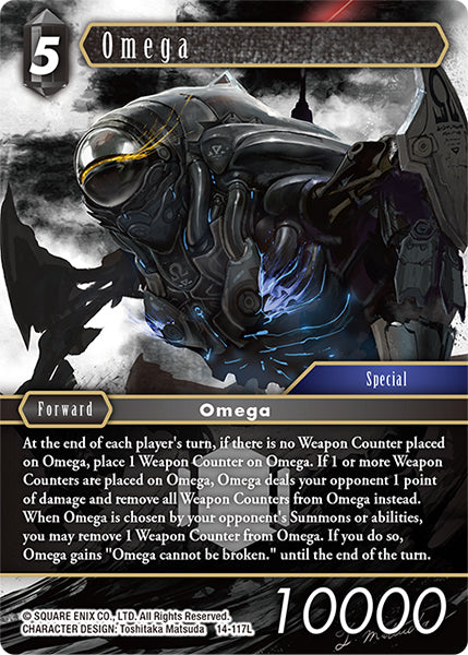 (117) Final Fantasy TCG Opus XIV: Crystal Abyss Single: Omega (14-117) (V.1)  Legend