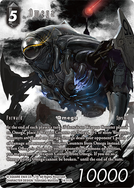 (117) Final Fantasy TCG Opus XIV: Crystal Abyss Single: Omega (14-117) (V.2) Holo Legend