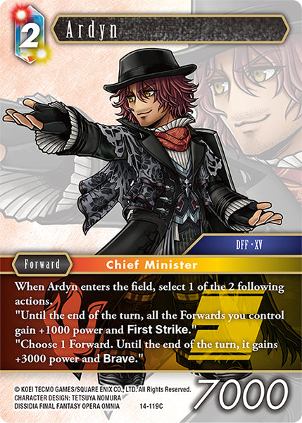 (119) Final Fantasy TCG Opus XIV: Crystal Abyss Single: Ardyn (14-119) Holo Common