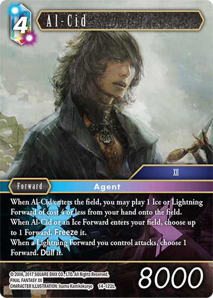 (122) Final Fantasy TCG Opus XIV: Crystal Abyss Single: Al-Cid (14-122) (V.1) Holo Legend