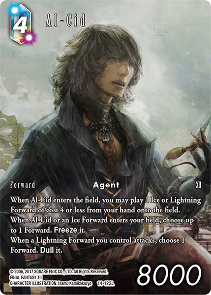 (122) Final Fantasy TCG Opus XIV: Crystal Abyss Single: Al-Cid (14-122) (V.2) Holo Legend