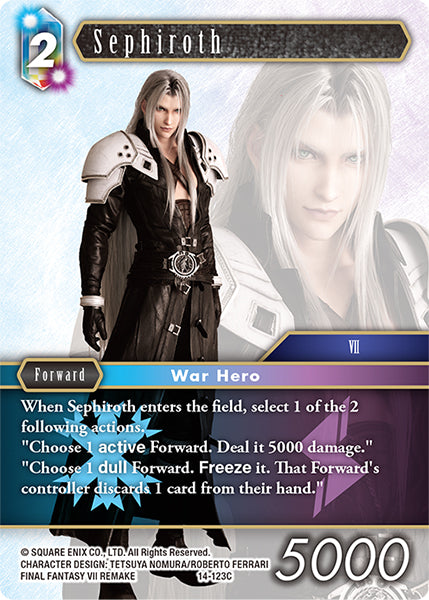 (123) Final Fantasy TCG Opus XIV: Crystal Abyss Single: Sephiroth (14-123) Holo Common