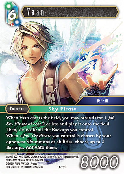 (125) Final Fantasy TCG Opus XIV: Crystal Abyss Single: Vaan (14-125) (V.1)  Legend