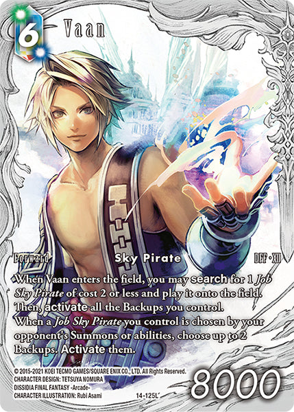 (125) Final Fantasy TCG Opus XIV: Crystal Abyss Single: Vaan (14-125) (V.2) Holo Legend
