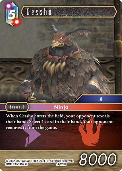 (129) Final Fantasy TCG Opus XIV: Crystal Abyss Single: Gessho (14-129) Holo Hero