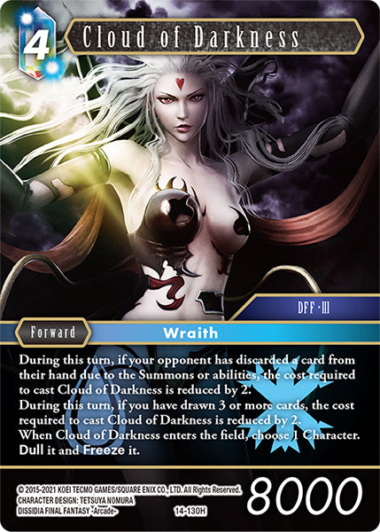 (130) Final Fantasy TCG Opus XIV: Crystal Abyss Single: Cloud of Darkness (14-130)  Hero