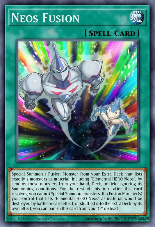 (027) YuGiOh TCG MP20: 2020 Tin of Lost Memories Mega Pack Single: Neos Fusion  Secret Rare