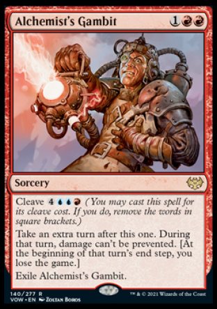 (140) Magic The Gathering Innistrad: Crimson Vow Single: Alchemist's Gambit Holo Rare