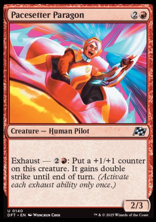 (140) Magic The Gathering Aetherdrift Single: Pacesetter Paragon  Uncommon
