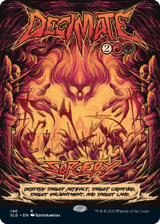 (140) Magic The Gathering Secret Lair Drop Series Single: Decimate  Rare