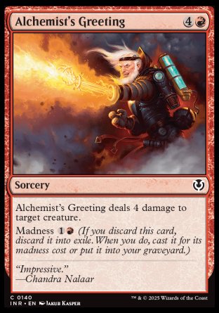 (140) Magic The Gathering Innistrad Remastered Single: Alchemist's Greeting  Common