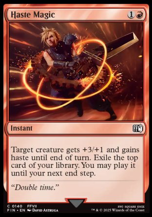 (140) Magic The Gathering Magic: The Gathering - FINAL FANTASY Single: Haste Magic  Common