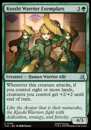 (140) Magic The Gathering Magic: The Gathering | Avatar: The Last Airbender: Eternal Single: Kyoshi Warrior Exemplars  Uncommon