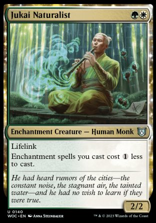(140) Magic The Gathering Commander: Wilds of Eldraine Single: Jukai Naturalist  Uncommon
