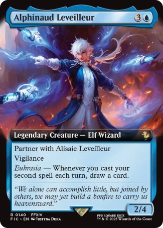 (140) Magic The Gathering Commander: Magic: The Gathering - FINAL FANTASY: Extras Single: Alphinaud Leveilleur Holo Rare