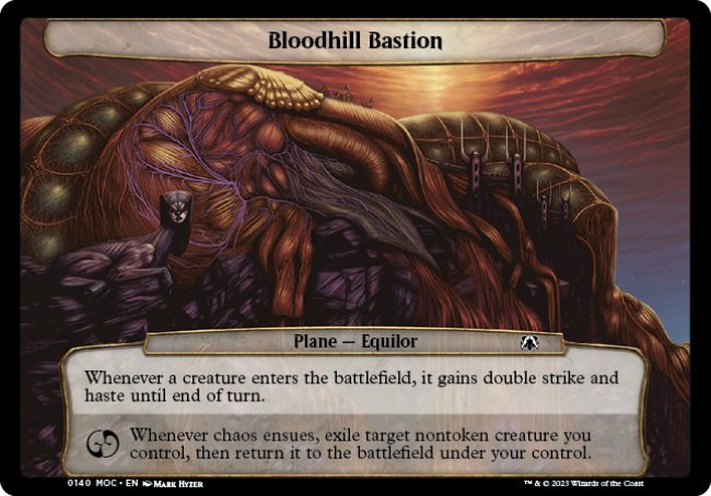 (140) Magic The Gathering Commander: March of the Machine Single: Bloodhill Bastion  Common