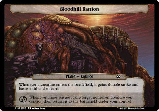(140) Magic The Gathering Commander: March of the Machine Single: Bloodhill Bastion  Common