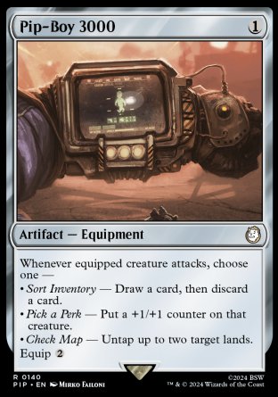 (140) Magic The Gathering Universes Beyond: Fallout Single: Pip-Boy 3000  Holo Rare