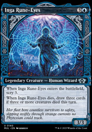 (140) Magic The Gathering Multiverse Legends Single: Inga Rune-Eyes (V.4)  Uncommon