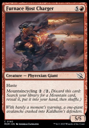 (140) Magic The Gathering March of the Machine Single: Furnace Host Charger  Common