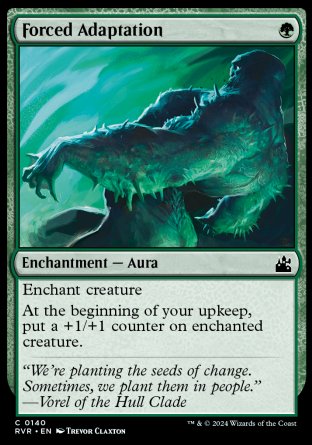 (140) Magic The Gathering Ravnica Remastered Single: Forced Adaptation  Common