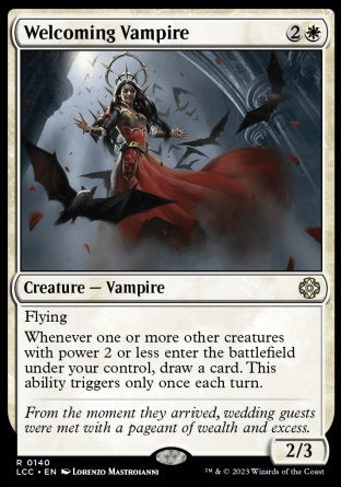 (140) Magic The Gathering Commander: The Lost Caverns of Ixalan Single: Welcoming Vampire  Rare
