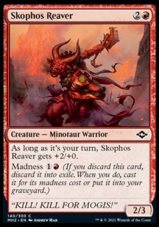 (140) Magic The Gathering Modern Horizons 2 Single: Skophos Reaver Holo Common