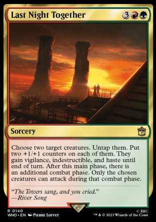 (140) Magic The Gathering Universes Beyond: Doctor Who Single: Last Night Together  Rare