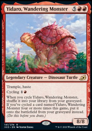 (141) Magic The Gathering Ikoria: Lair of Behemoths: Promos Single: Yidaro, Wandering Monster (V.2) Holo Rare