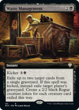 (141) Magic The Gathering Commander: Streets of New Capenna: Extras Single: Waste Management  Rare