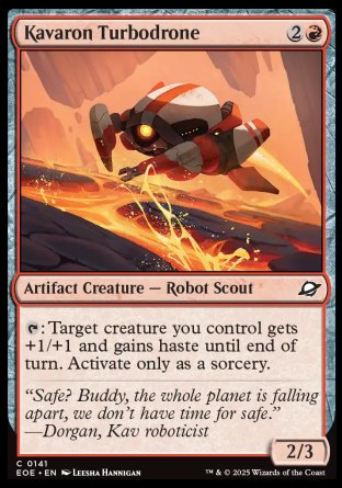 (141) Magic The Gathering Edge of Eternities Single: Kavaron Turbodrone  Common