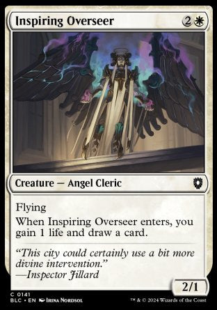 (141) Magic The Gathering Commander: Bloomburrow Single: Inspiring Overseer  Common
