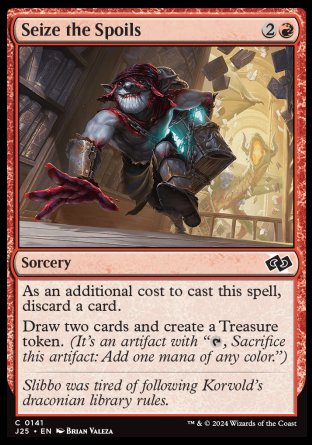 (141) Magic The Gathering Foundations Jumpstart Single: Seize the Spoils  Common